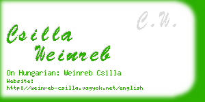 csilla weinreb business card